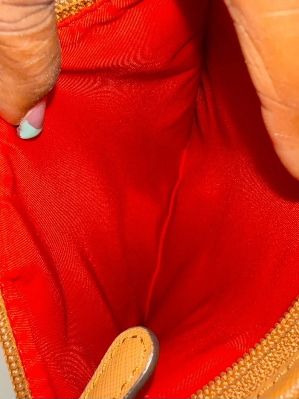 Michael Kors Kelsey Large Nylon Backpack – Bright Red & Gold EUC